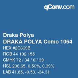 カラーコード: Draka Polya - DRAKA POLYA Como 1064 | qconv.com