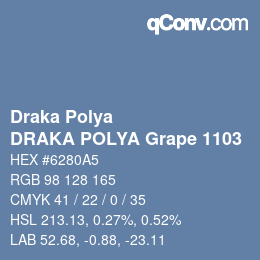 Farbcode: Draka Polya - DRAKA POLYA Grape 1103 | qconv.com