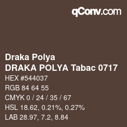 Código de color: Draka Polya - DRAKA POLYA Tabac 0717 | qconv.com