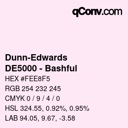 Farbcode: Dunn-Edwards - DE5000 - Bashful | qconv.com