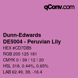 Farbcode: Dunn-Edwards - DE5004 - Peruvian Lily | qconv.com