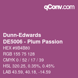 Farbcode: Dunn-Edwards - DE5006 - Plum Passion | qconv.com