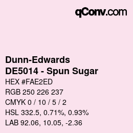 Color code: Dunn-Edwards - DE5014 - Spun Sugar | qconv.com