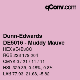 Código de color: Dunn-Edwards - DE5016 - Muddy Mauve | qconv.com