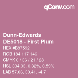 Código de color: Dunn-Edwards - DE5018 - First Plum | qconv.com