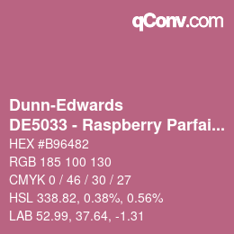 Farbcode: Dunn-Edwards - DE5033 - Raspberry Parfait | qconv.com