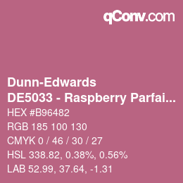 Color code: Dunn-Edwards - DE5033 - Raspberry Parfait | qconv.com