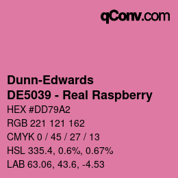 Farbcode: Dunn-Edwards - DE5039 - Real Raspberry | qconv.com