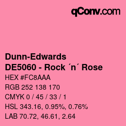 Color code: Dunn-Edwards - DE5060 - Rock ´n´ Rose | qconv.com