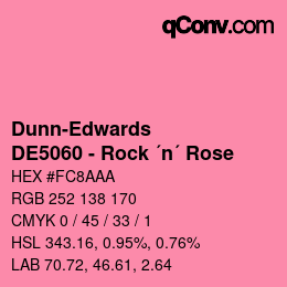 Color code: Dunn-Edwards - DE5060 - Rock ´n´ Rose | qconv.com