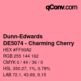 カラーコード: Dunn-Edwards - DE5074 - Charming Cherry | qconv.com