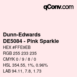 カラーコード: Dunn-Edwards - DE5084 - Pink Sparkle | qconv.com