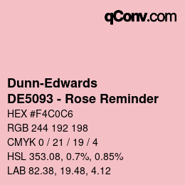 カラーコード: Dunn-Edwards - DE5093 - Rose Reminder | qconv.com