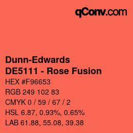 Code couleur: Dunn-Edwards - DE5111 - Rose Fusion | qconv.com