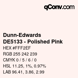 カラーコード: Dunn-Edwards - DE5133 - Polished Pink | qconv.com