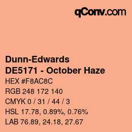 Color code: Dunn-Edwards - DE5171 - October Haze | qconv.com