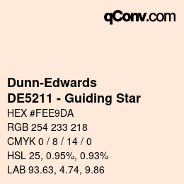 Color code: Dunn-Edwards - DE5211 - Guiding Star | qconv.com