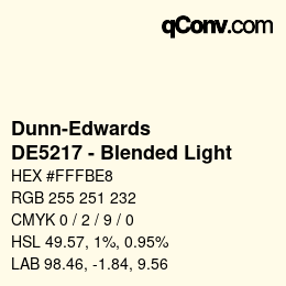 カラーコード: Dunn-Edwards - DE5217 - Blended Light | qconv.com