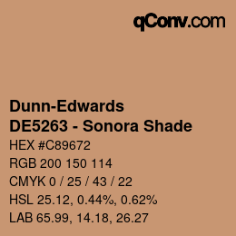 Color code: Dunn-Edwards - DE5263 - Sonora Shade | qconv.com