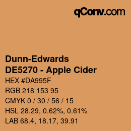 Color code: Dunn-Edwards - DE5270 - Apple Cider | qconv.com