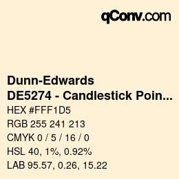 カラーコード: Dunn-Edwards - DE5274 - Candlestick Point | qconv.com