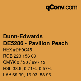 カラーコード: Dunn-Edwards - DE5286 - Pavilion Peach | qconv.com