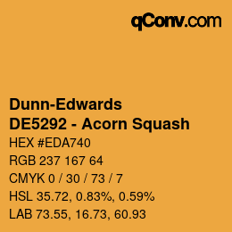 カラーコード: Dunn-Edwards - DE5292 - Acorn Squash | qconv.com