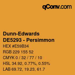 Color code: Dunn-Edwards - DE5293 - Persimmon | qconv.com