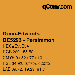 Color code: Dunn-Edwards - DE5293 - Persimmon | qconv.com