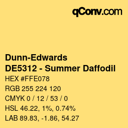 Color code: Dunn-Edwards - DE5312 - Summer Daffodil | qconv.com