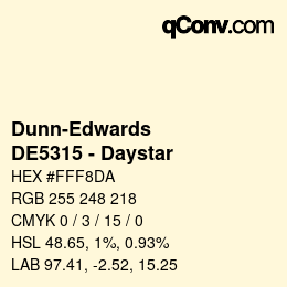 Color code: Dunn-Edwards - DE5315 - Daystar | qconv.com
