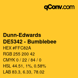 Color code: Dunn-Edwards - DE5342 - Bumblebee | qconv.com