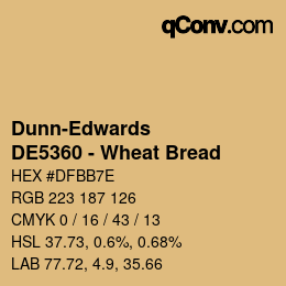 Farbcode: Dunn-Edwards - DE5360 - Wheat Bread | qconv.com