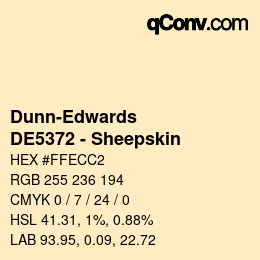 カラーコード: Dunn-Edwards - DE5372 - Sheepskin | qconv.com