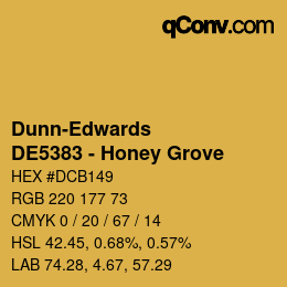 カラーコード: Dunn-Edwards - DE5383 - Honey Grove | qconv.com