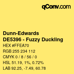 カラーコード: Dunn-Edwards - DE5396 - Fuzzy Duckling | qconv.com