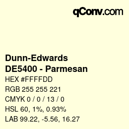 Color code: Dunn-Edwards - DE5400 - Parmesan | qconv.com
