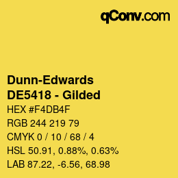 カラーコード: Dunn-Edwards - DE5418 - Gilded | qconv.com