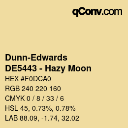 Color code: Dunn-Edwards - DE5443 - Hazy Moon | qconv.com