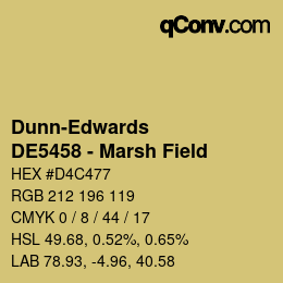 Code couleur: Dunn-Edwards - DE5458 - Marsh Field | qconv.com