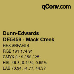 カラーコード: Dunn-Edwards - DE5459 - Mack Creek | qconv.com