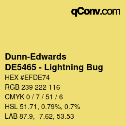 颜色代码: Dunn-Edwards - DE5465 - Lightning Bug | qconv.com