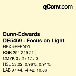 Code couleur: Dunn-Edwards - DE5469 - Focus on Light | qconv.com