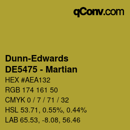 カラーコード: Dunn-Edwards - DE5475 - Martian | qconv.com
