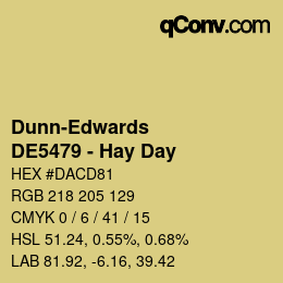 カラーコード: Dunn-Edwards - DE5479 - Hay Day | qconv.com