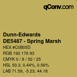 Color code: Dunn-Edwards - DE5487 - Spring Marsh | qconv.com