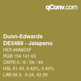 カラーコード: Dunn-Edwards - DE5489 - Jalapeno | qconv.com