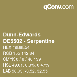 Color code: Dunn-Edwards - DE5502 - Serpentine | qconv.com