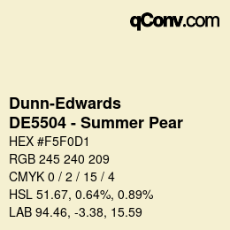 Farbcode: Dunn-Edwards - DE5504 - Summer Pear | qconv.com