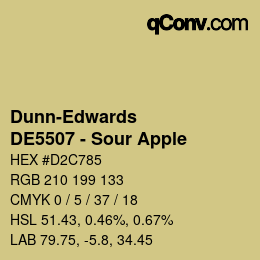 Color code: Dunn-Edwards - DE5507 - Sour Apple | qconv.com